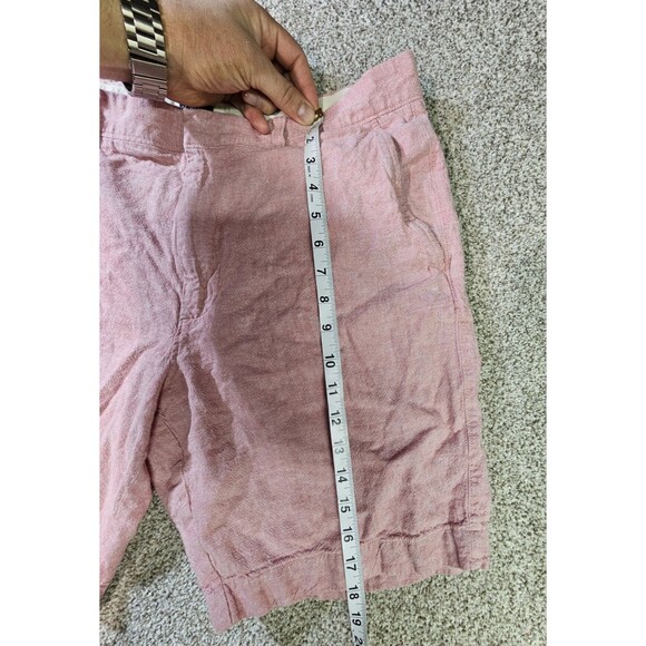 J Crew Shorts Mens 36 9in Inseam Red Washed Twill Chino Classic Fit Cotton - Picture 3 of 8